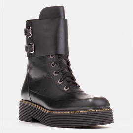Marco Shoes Bottines Federica avec fermoirs décoratifs noir 1