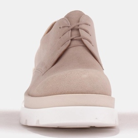 Marco Shoes Chaussures Angelina à semelles blanches et beiges 1