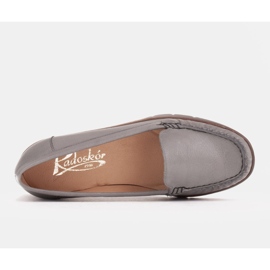 Radoskór Mocassins femme gris confortables pour un pied plus large 7