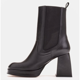 Marco Shoes Bottines à plateforme avec tige en caoutchouc le noir 3