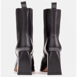 Marco Shoes Bottines à plateforme avec tige en caoutchouc le noir 5