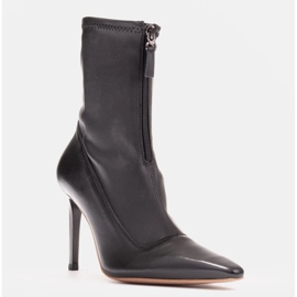Marco Shoes Talons hauts pour femmes avec une tige flexible noir 1