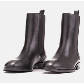 Marco Shoes Bottines Sofi Chelsea avec tige en caoutchouc noir 2