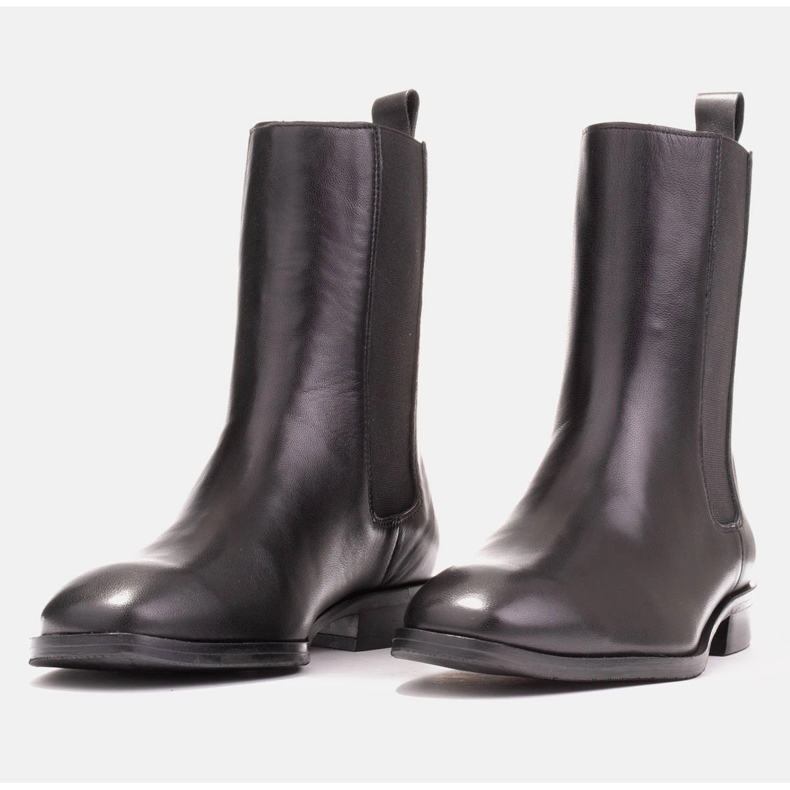 Marco Shoes Bottines Sofi Chelsea avec tige en caoutchouc noir 2