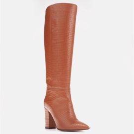 Marco Shoes Bottines Kate avec tige plus large brun 1
