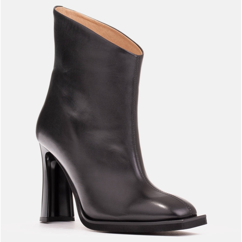 Marco Shoes Bottes élégantes avec surpiqûres le noir 1