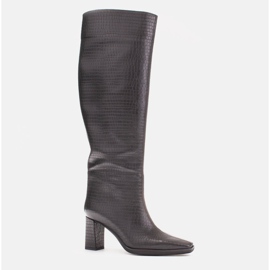Marco Shoes Bottes à talons hauts avec une tige régulière le noir 1