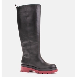 Marco Shoes Bottes de trappeur avec une tige plus large noir 1