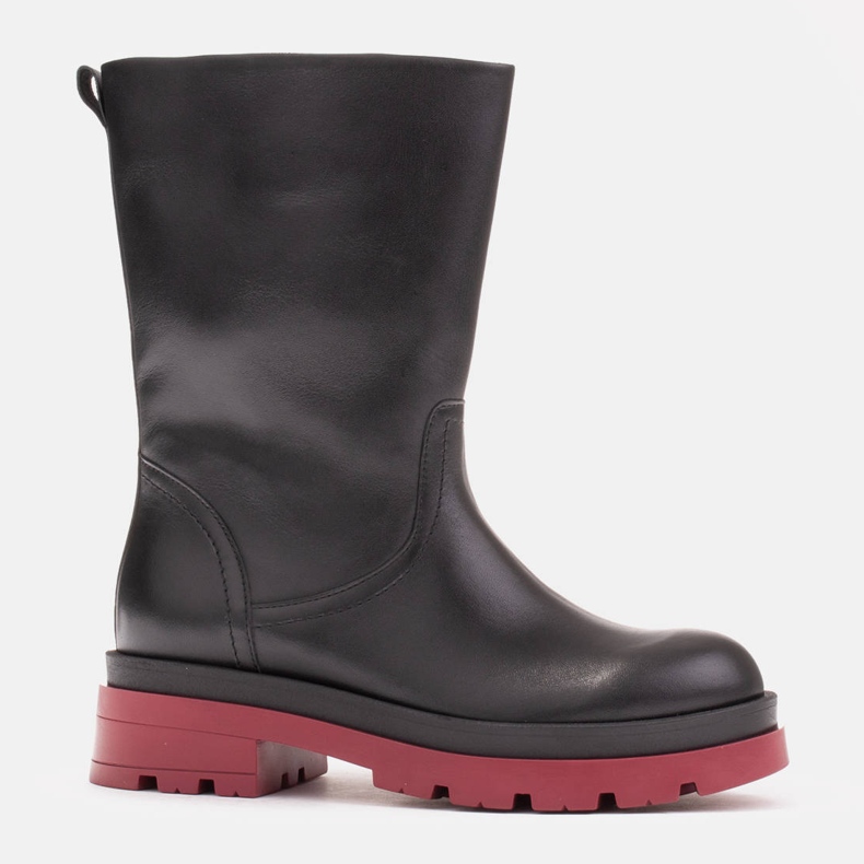 Marco Shoes Bottes pleine fleur sur un trappeur noir 1