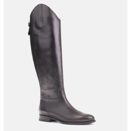 Marco Shoes Bottes avec fermetures éclair et caoutchouc élastique noir 1