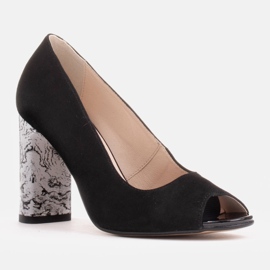 Marco Shoes Escarpins noirs 1100P à talon noir et blanc le noir 1