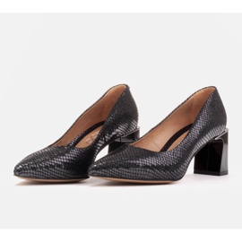 Marco Shoes Escarpins en daim naturel le noir 4