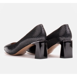 Marco Shoes Escarpins en daim naturel le noir 5
