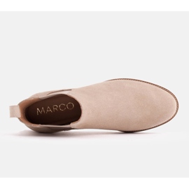 Marco Shoes Bottines Chelsea en daim avec caoutchouc 2210B-813-1 beige 8