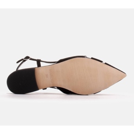 Marco Shoes Sandales en daim et matière transparente le noir 6