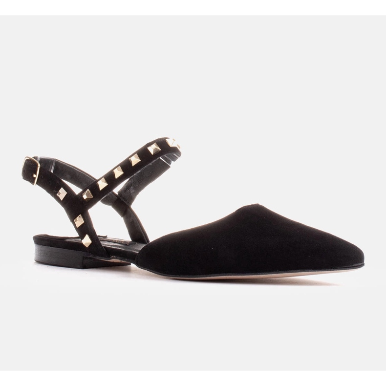 Marco Shoes Sandales noires à clous le noir 1