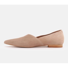 Marco Shoes Ballerines en daim avec découpe 1285P-047-1 beige 4