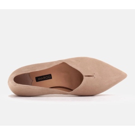 Marco Shoes Ballerines en daim avec découpe 1285P-047-1 beige 7