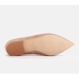 Marco Shoes Ballerines en daim avec découpe 1285P-047-1 beige 6