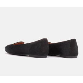 Marco Shoes Ballerines en cuir à poils le noir 2