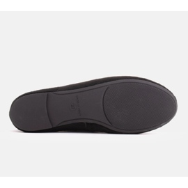 Marco Shoes Ballerines en cuir à poils le noir 7