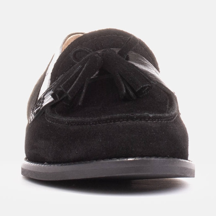 Marco Shoes Mocassins à franges décoratives le noir 1 Marco Shoes Mocassins à franges décoratives le noir 1