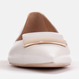 Marco Shoes Ballerines à languette décorative blanc 1