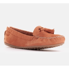 Marco Shoes Mocassins souples avec bande élastique orange 1