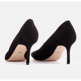 Marco Shoes Escarpins en daim élégants le noir 4