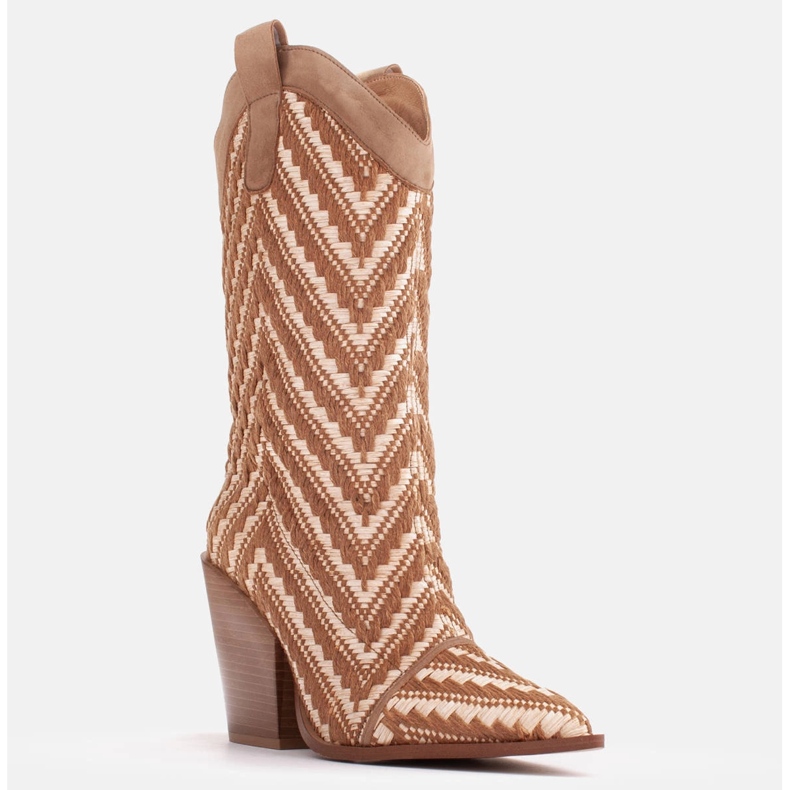 Marco Shoes Santiags marron-beige brun 1 Marco Shoes Santiags marron-beige brun 1