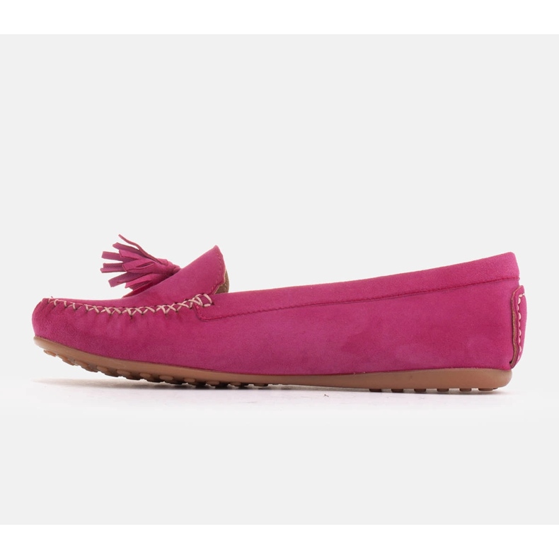 Marco Shoes Mocassin Ballerine en Daim Violet 1979P-770-1 rose 2