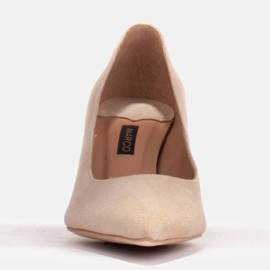Marco Shoes Escarpins en daim élégants beige 3