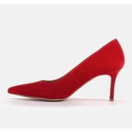Marco Shoes Escarpins en daim élégants rouge 4