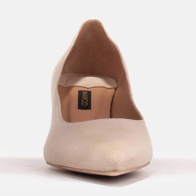 Marco Shoes Escarpins élégants avec un talon plus bas beige 2
