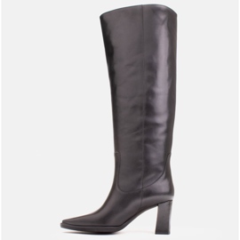 Marco Shoes Bottes hautes pour un mollet plus large noir 1