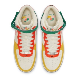 Nike Air Force 1 Mid M DR0158-100 beige rose multicolore vert jaune 3