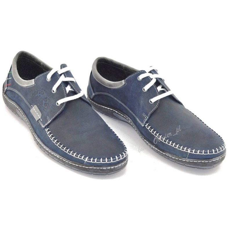 Mario Pala Chaussures homme 539 bleu marine 1