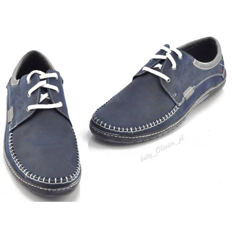 Mario Pala Chaussures homme 539 bleu marine 3