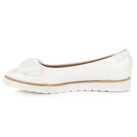 Vices Ballerine avec un arc blanche 4