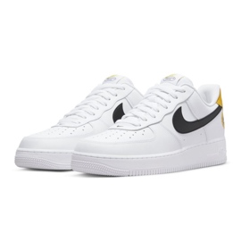 Nike Air Force 1 '07 LV8 M DM0118-100 blanche le noir jaune 1
