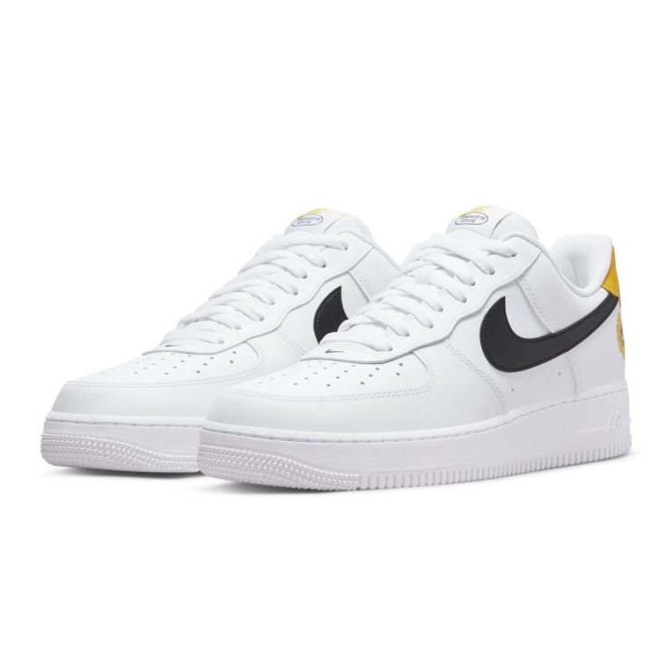 Nike Air Force 1 '07 LV8 M DM0118-100 blanc noir jaune 1