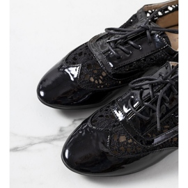 Chaussures laquées noires de Brett le noir 2