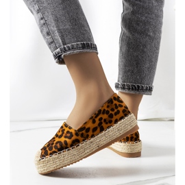 Espadrilles marron sur la plateforme Feiken brun le noir jaune 2