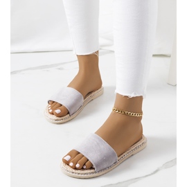 Chaussons femme Staton gris 1 Chaussons femme Staton gris 1