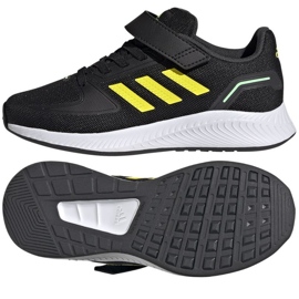 Chaussures Adidas Runfalcon 2.0 El Jr HR1394 noir 1