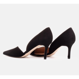 Marco Shoes Escarpins subtils en daim naturel le noir 9