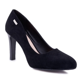 Escarpins Femme Noir Sur un Talon Daim Sergio Leone Campbell le noir 8