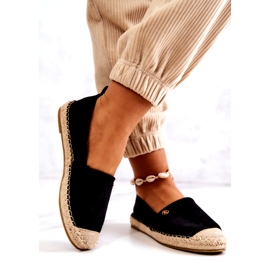 PE1 Espadrilles en daim pour femme Noir Joaquin 2