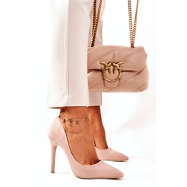 WS1 Talons Hauts Daim Beige Mélanie 5