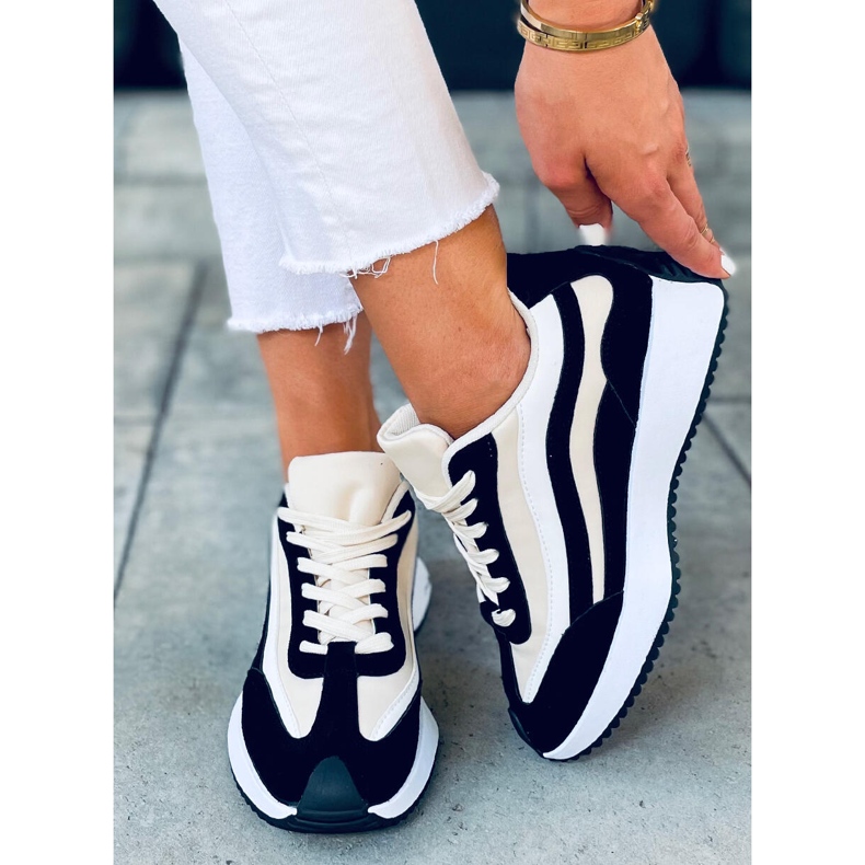 Baskets Zuri noires beige le noir 1